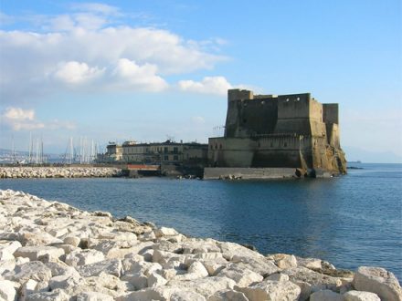 Napoli: vista del Maschio Angioino